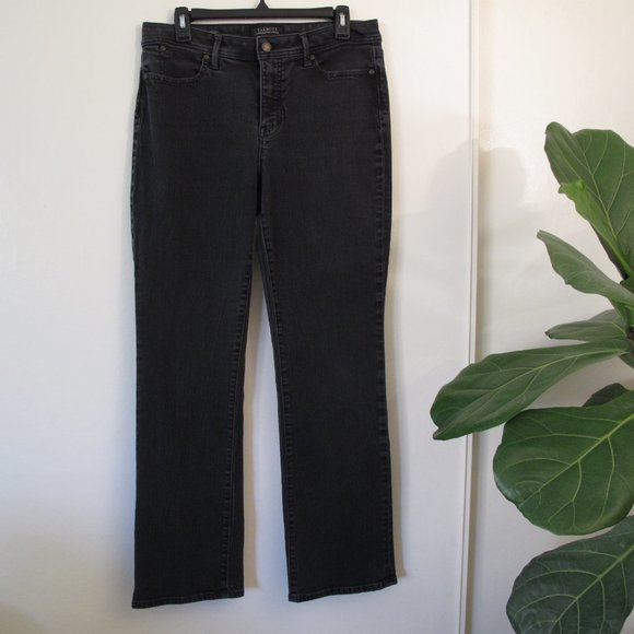 TALBOTS Flawless Five Pocket Barely Boot Faded Black Jeans - Picture 9 of 10